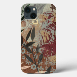 Uil Hart Takken Overlay En Textuur Collage iPhone 13 Hoesje