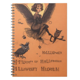 Uil Hauntings Spooky Halloween Notitieboek