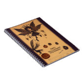 Uil Hauntings Spooky Halloween Notitieboek (Rechterzijde)