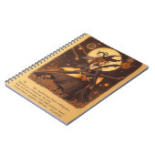 Uil Hauntings Spooky Halloween Notitieboek (Linkerzijde)
