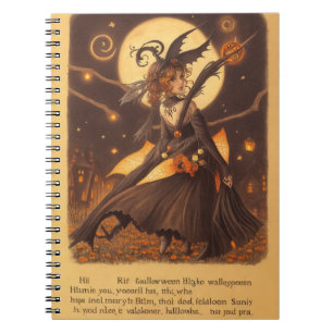Uil Hauntings Spooky Halloween Notitieboek