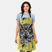 Uil Head - Uil Schort - Schattigee Uil Schorten (Gedragen)