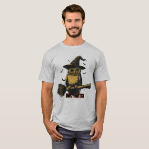 Uil Heks Griezelig Schattig Halloween Magische Vog T-shirt