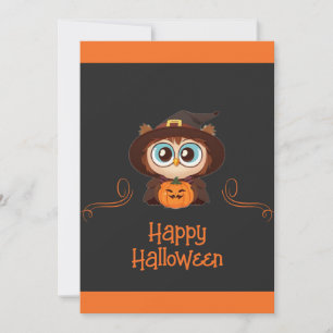 Uil/Herfst/Herfst/Halloween/pompoen Aankondiging