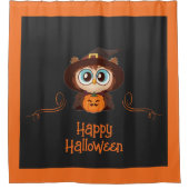 Uil/Herfst/Herfst/Halloween/pompoen Douchegordijn (Voorkant)