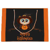 Uil/Herfst/Herfst/Halloween/pompoen Groot Cadeauzakje (Voorkant)
