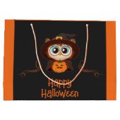 Uil/Herfst/Herfst/Halloween/pompoen Groot Cadeauzakje (Achterkant)