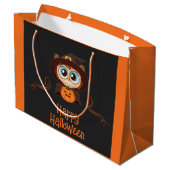 Uil/Herfst/Herfst/Halloween/pompoen Groot Cadeauzakje (Achterkant Gekanteld)