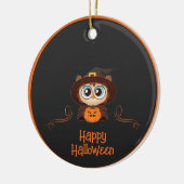 Uil/Herfst/Herfst/Halloween/pompoen Keramisch Ornament (Links)