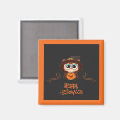 Uil/Herfst/Herfst/Halloween/pompoen Magneet (Voorkant / Achterkant)