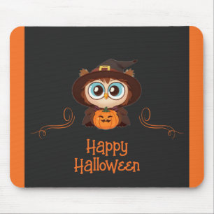 Uil/Herfst/Herfst/Halloween/pompoen Muismat
