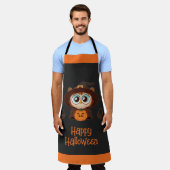 Uil/Herfst/Herfst/Halloween/pompoen Schort (Gedragen)