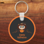 Uil/Herfst/Herfst/Halloween/pompoen Sleutelhanger (Voorkant)