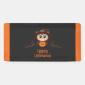 Uil/Herfst/Herfst/Halloween/pompoen Spandoek (Horizontaal)