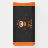 Uil/Herfst/Herfst/Halloween/pompoen Spandoek (Verticaal)