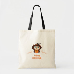 Uil/Herfst/Herfst/Halloween/pompoen Tote Bag
