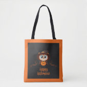 Uil/Herfst/Herfst/Halloween/pompoen Tote Bag (Voorkant)