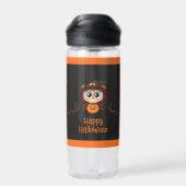 Uil/Herfst/Herfst/Halloween/pompoen Waterfles (Achterkant)