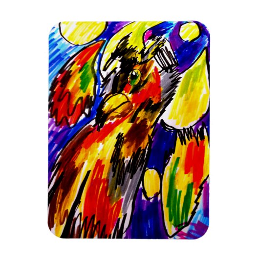 Uil herfst koel magneet (Verticaal)