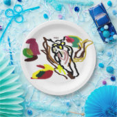 Uil herfst olie papieren bordje (Feest)
