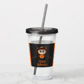 Uil/Herfst/Val/herfst/Halloween/pompoen Acryl Drinkbeker (Achterkant)