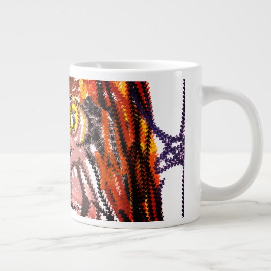 Uil herfstvreugde grote koffiekop (Rechts)