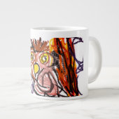 Uil herfstvreugde grote koffiekop (Voorkant rechts)