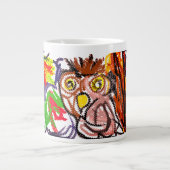 Uil herfstvreugde grote koffiekop (Voorkant)