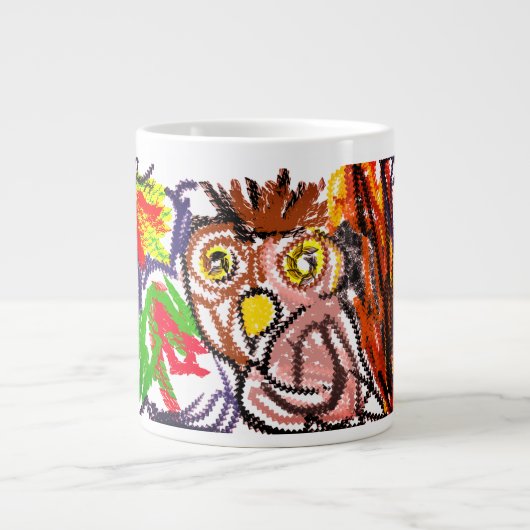 Uil herfstvreugde grote koffiekop (Voorkant)