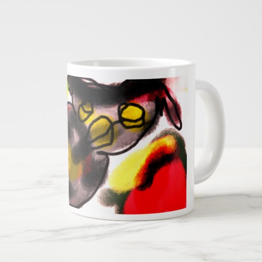 Uil herfstvreugde grote koffiekop (Voorkant rechts)