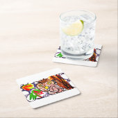 Uil herfstvreugde kartonnen onderzetters (Insitu)