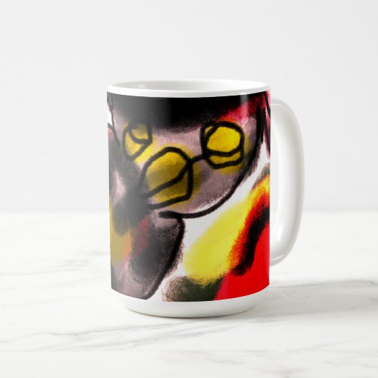 Uil herfstvreugde koffiemok (Voorkant rechts)