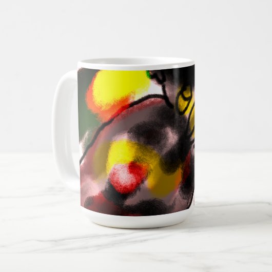 Uil herfstvreugde koffiemok (Voorkant links)