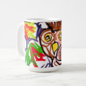 Uil herfstvreugde koffiemok (Voorkant links)