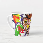 Uil herfstvreugde latte mok (Linkerhoek)