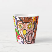 Uil herfstvreugde latte mok (Voorkant)