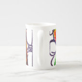 Uil herfstvreugde porselein kop (Achterkant)