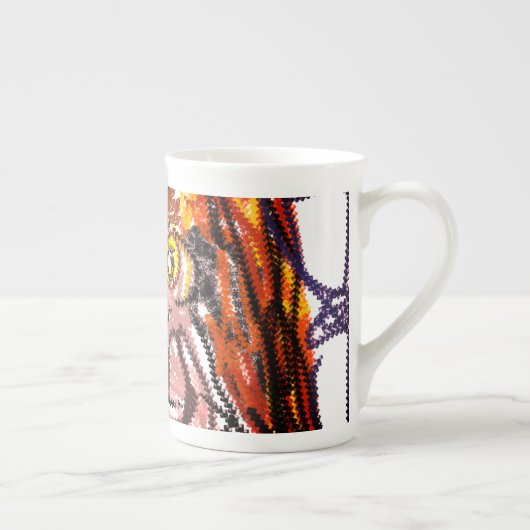 Uil herfstvreugde porselein kop (Rechts)