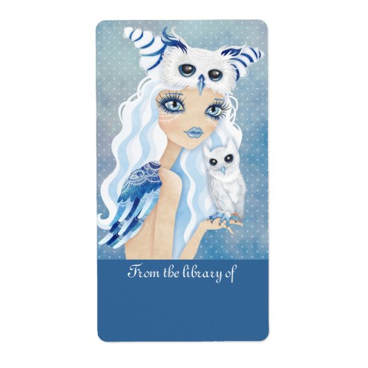 Uil Hertogin Ex Libris Labels Stickers (Voorkant)