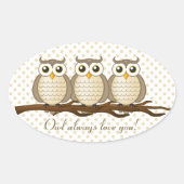 Uil houdt altijd van je | STICKER (Voorkant)