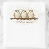 Uil houdt altijd van je | STICKER (Tas)