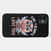Uil houdt altijd van jou - Valentijnsdag Case-Mate iPhone Case (Achterkant (horizontaal))