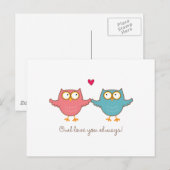 uil houdt van je briefkaart (Voorkant / Achterkant)