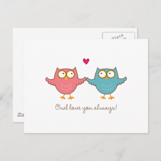 uil houdt van je briefkaart (Voorkant / Achterkant)