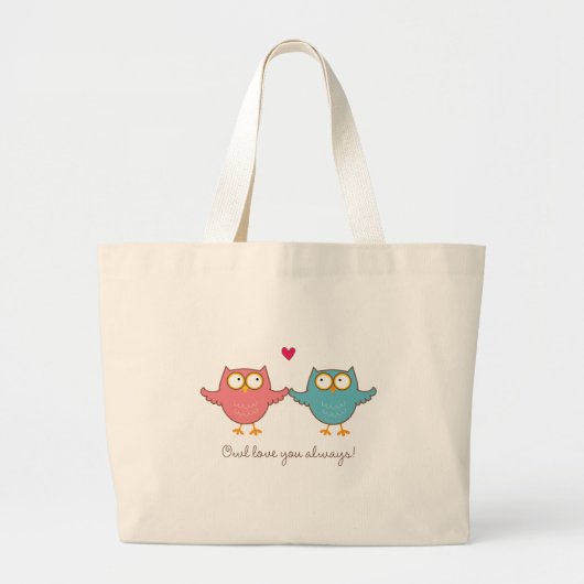 uil houdt van je grote tote bag (Voorkant)