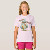 Uil Ice Cream Sweet Treat T-shirt (Voorkant volledig)