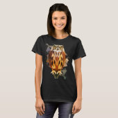 Uil Ik Koel Laag Poly Uil Vogel T-shirt (Voorkant volledig)