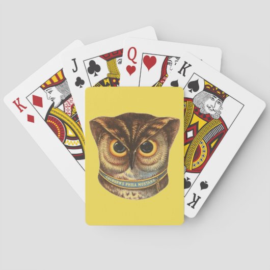  uil illustratie advertentie grappig pokerkaarten (Achterkant)