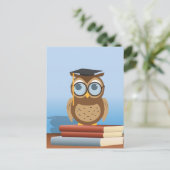 Uil illustratie briefkaart (Staand voorkant)