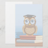 Uil illustratie briefpapier (Voorkant / Achterkant)